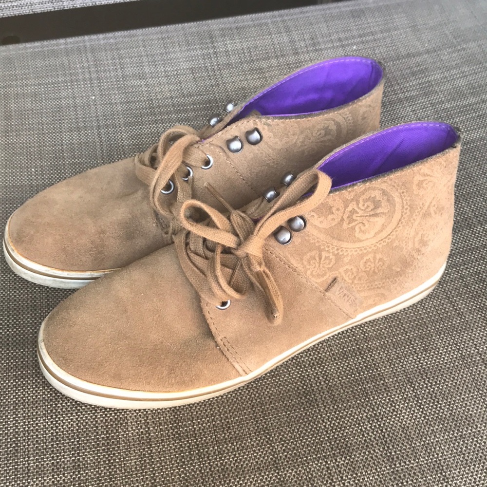 Tan Paisley Vans